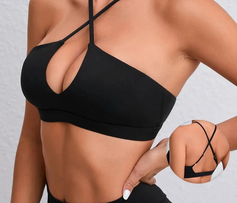Big Lift Fitness Front and Back Criss Cross Bra Style Top